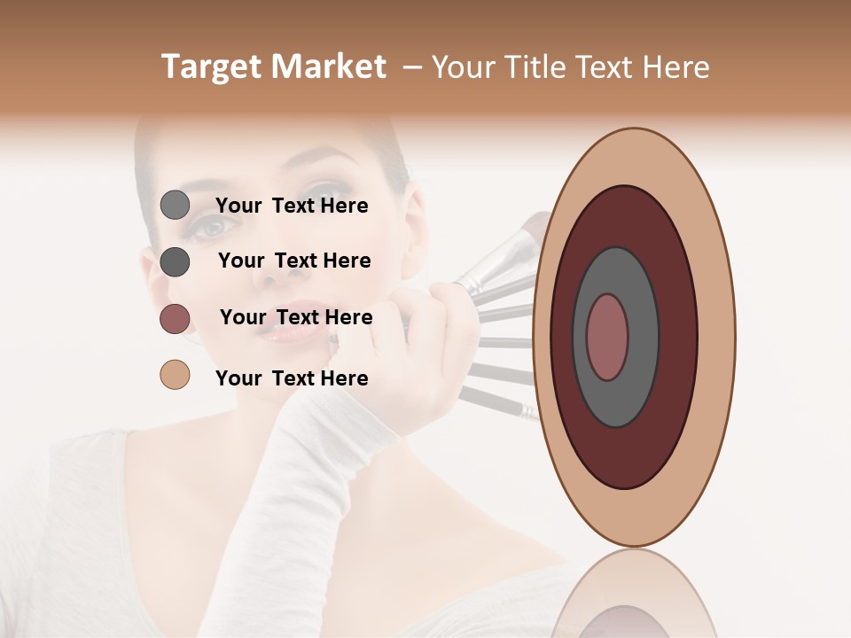 Complexion Shoulders Female PowerPoint Template