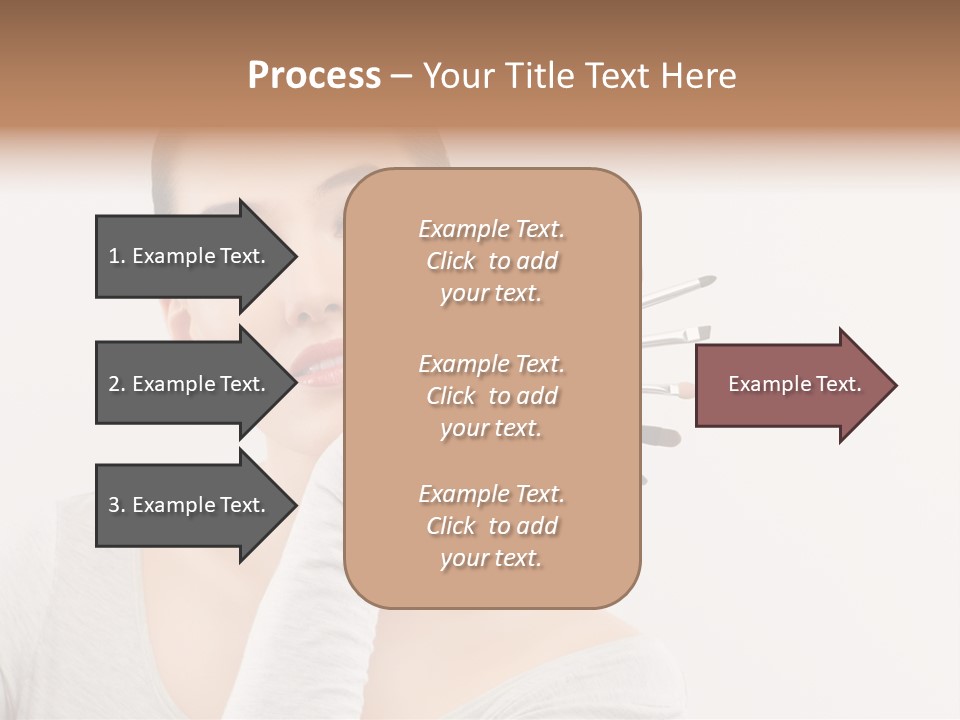 Complexion Shoulders Female PowerPoint Template