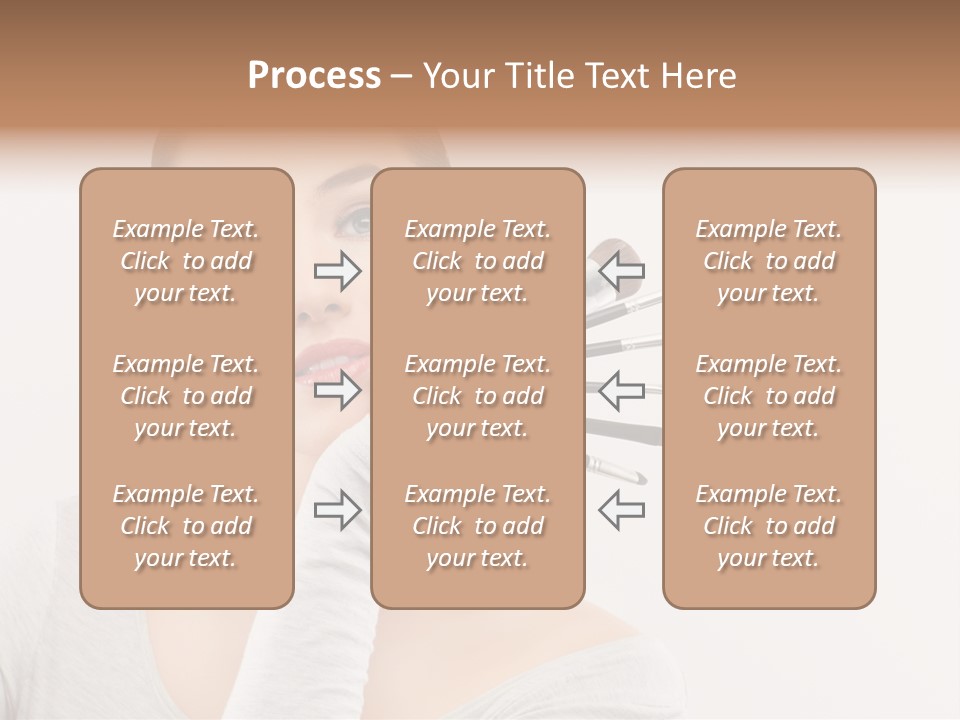 Complexion Shoulders Female PowerPoint Template