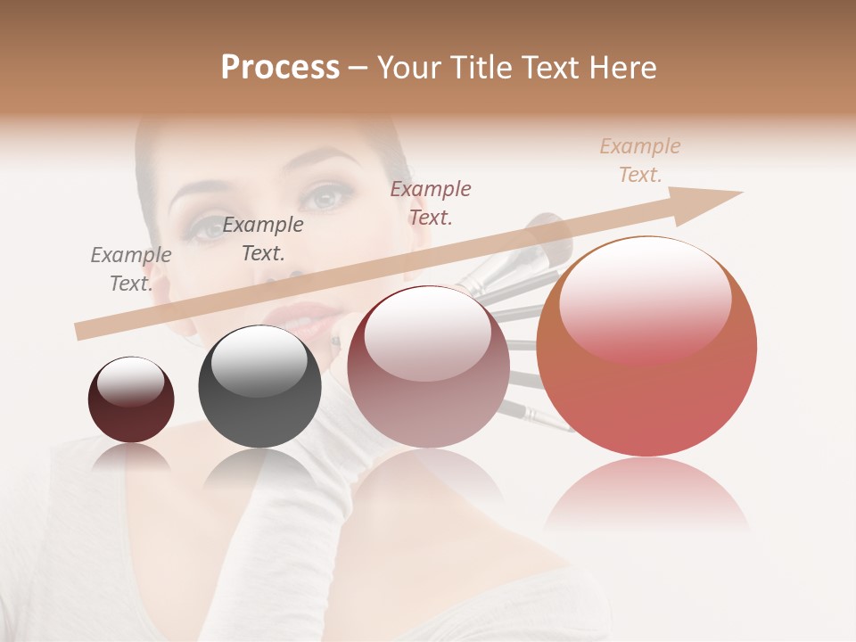 Complexion Shoulders Female PowerPoint Template