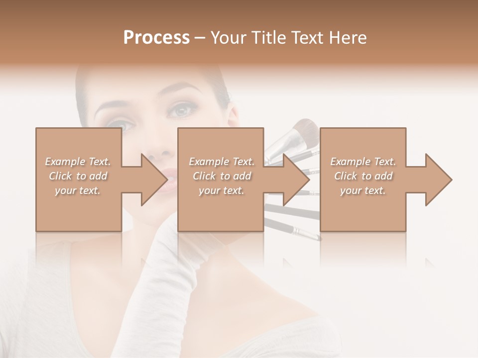 Complexion Shoulders Female PowerPoint Template