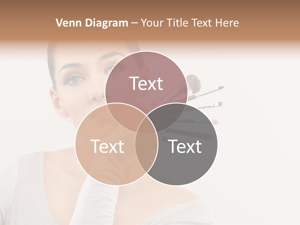 Complexion Shoulders Female PowerPoint Template