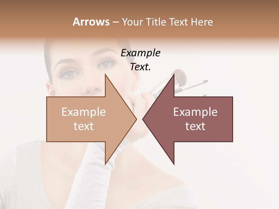 Complexion Shoulders Female PowerPoint Template