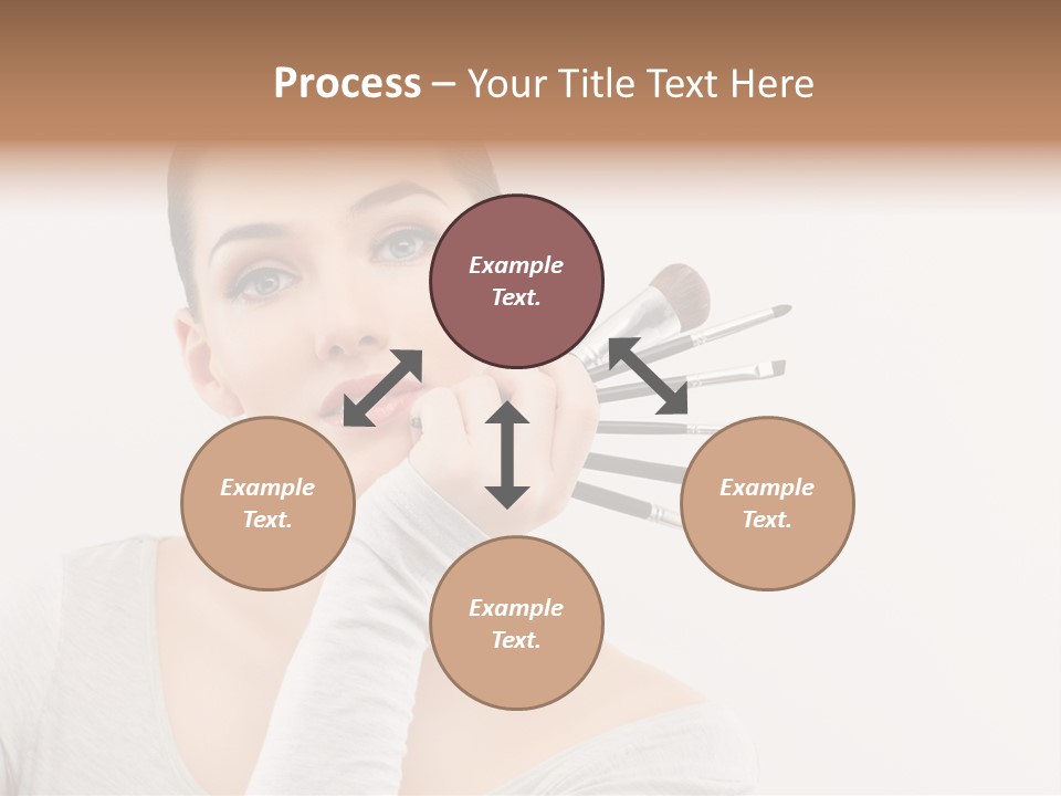 Complexion Shoulders Female PowerPoint Template
