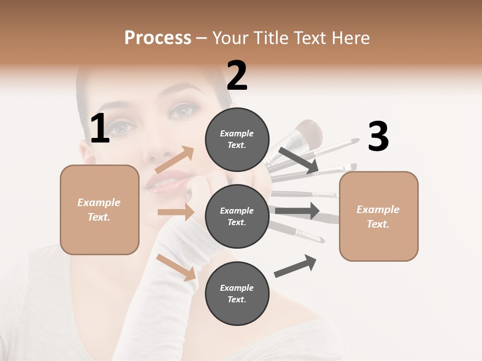 Complexion Shoulders Female PowerPoint Template