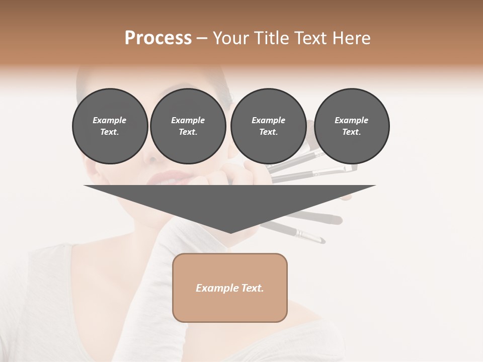 Complexion Shoulders Female PowerPoint Template