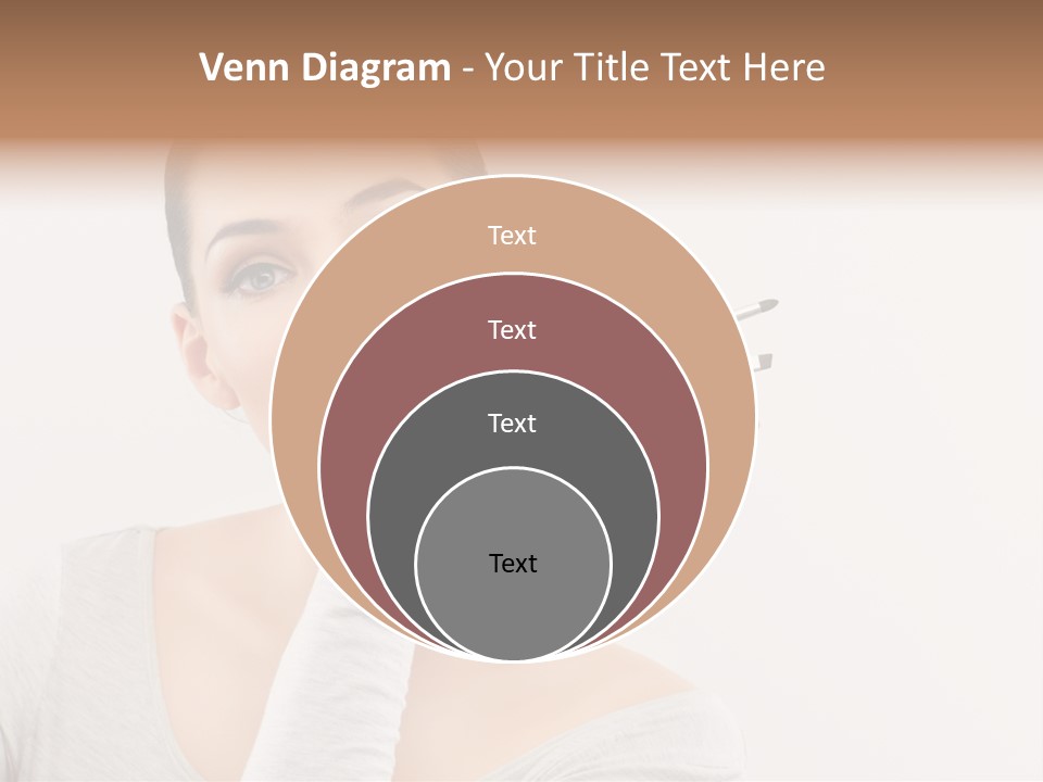 Complexion Shoulders Female PowerPoint Template