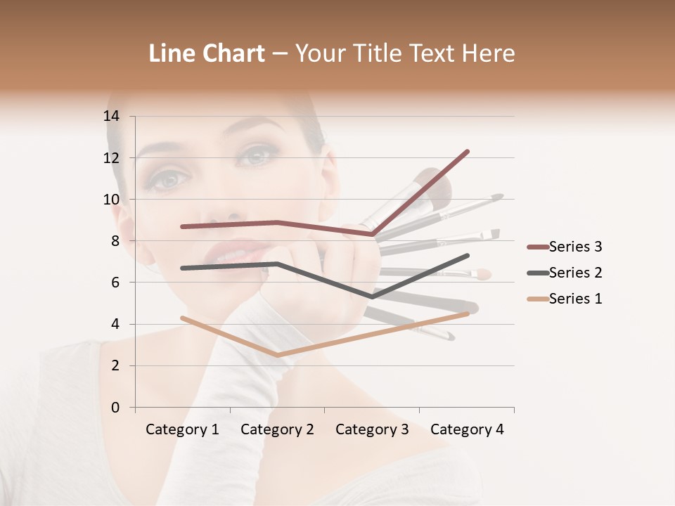 Complexion Shoulders Female PowerPoint Template