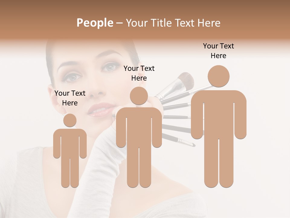 Complexion Shoulders Female PowerPoint Template