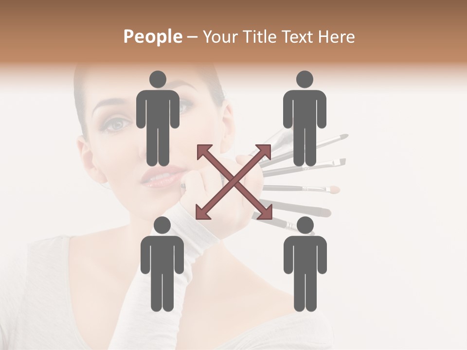 Complexion Shoulders Female PowerPoint Template