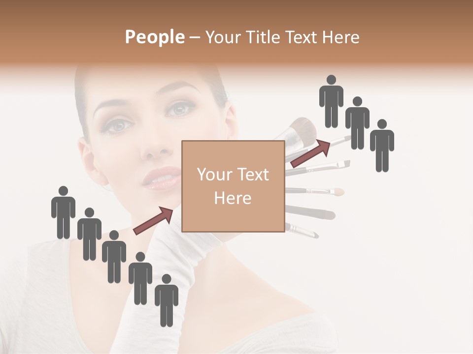 Complexion Shoulders Female PowerPoint Template