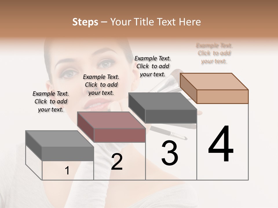 Complexion Shoulders Female PowerPoint Template