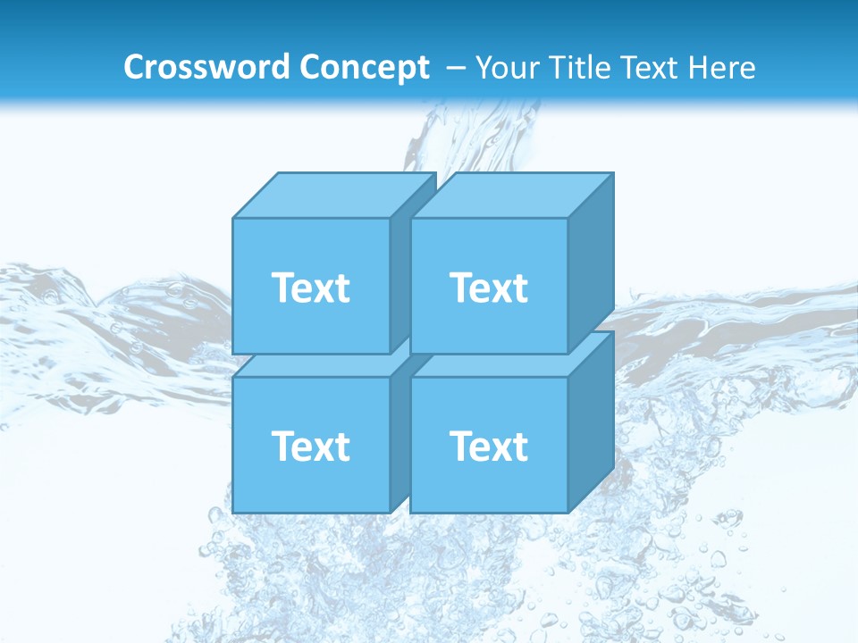 Close Up Mineral Wet PowerPoint Template