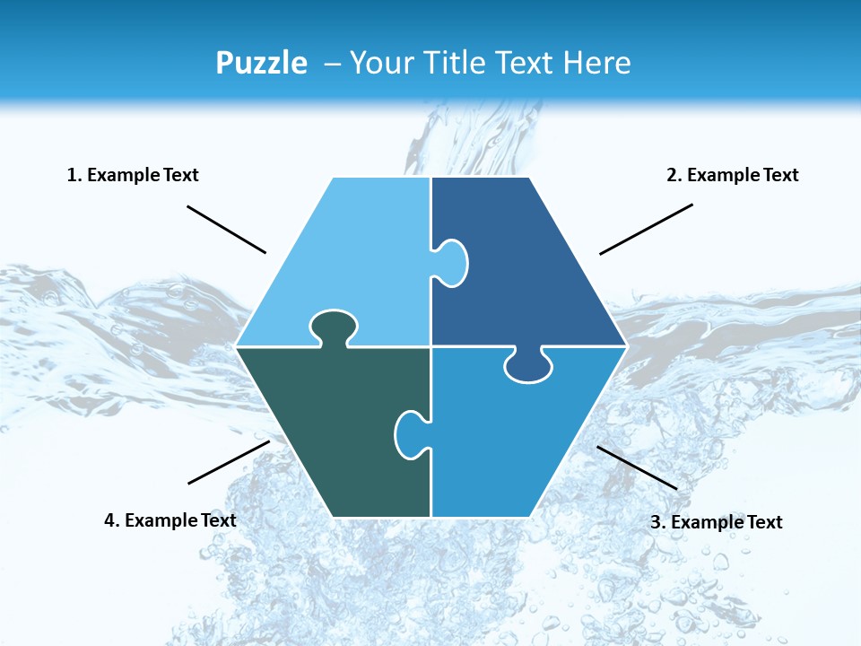 Close Up Mineral Wet PowerPoint Template