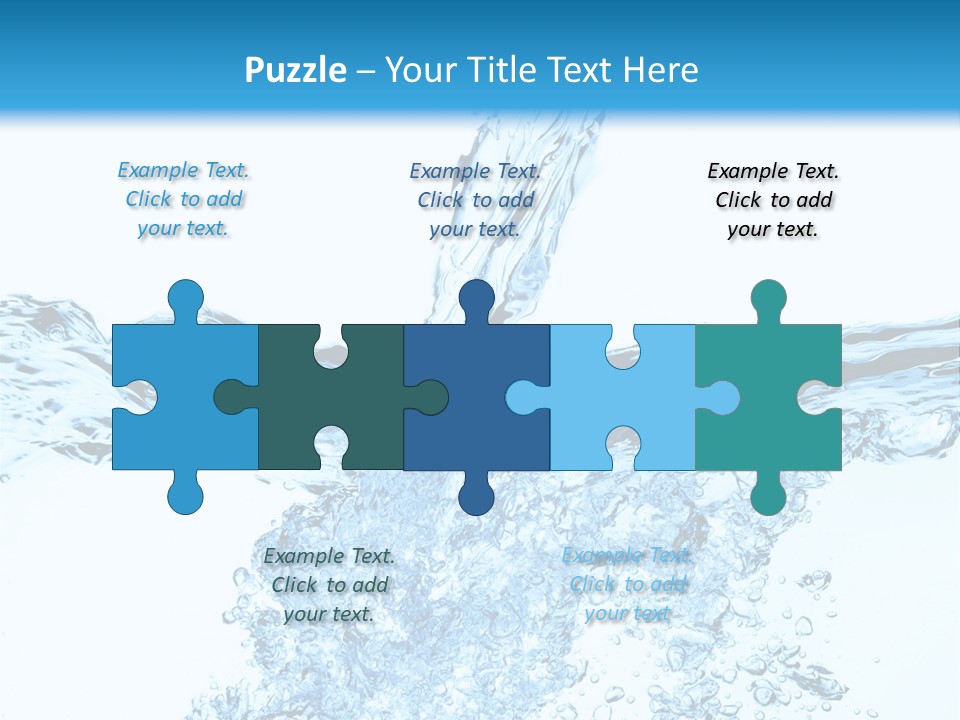 Close Up Mineral Wet PowerPoint Template