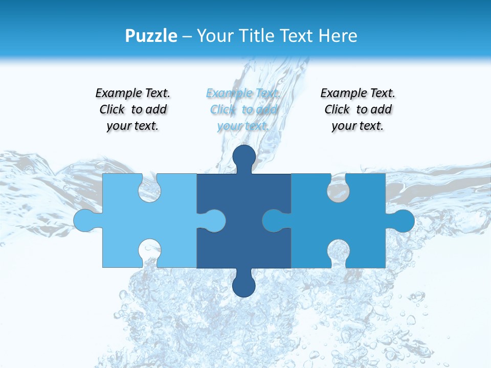 Close Up Mineral Wet PowerPoint Template