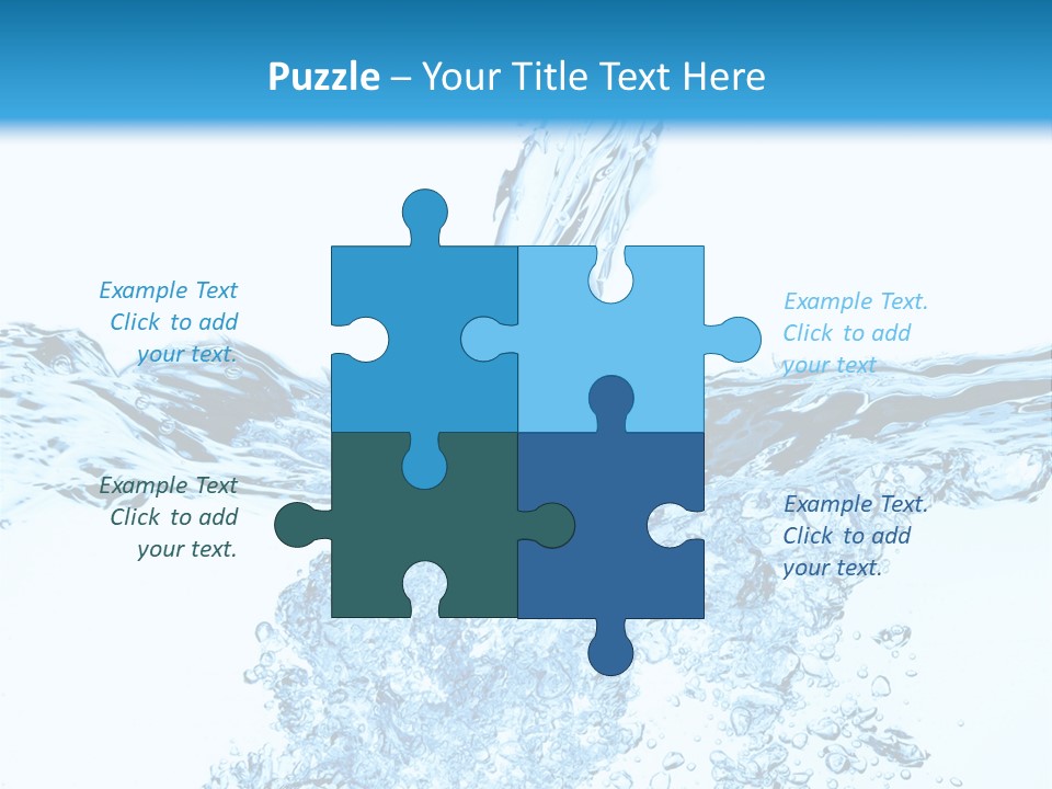 Close Up Mineral Wet PowerPoint Template