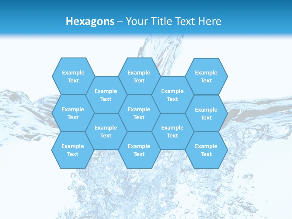 Close Up Mineral Wet PowerPoint Template