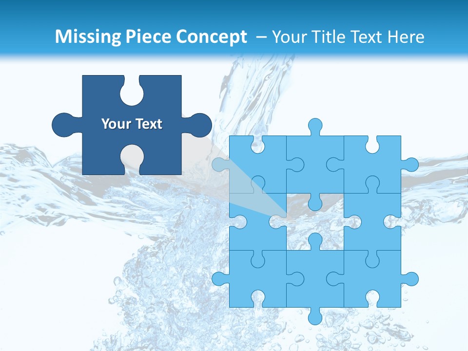 Close Up Mineral Wet PowerPoint Template