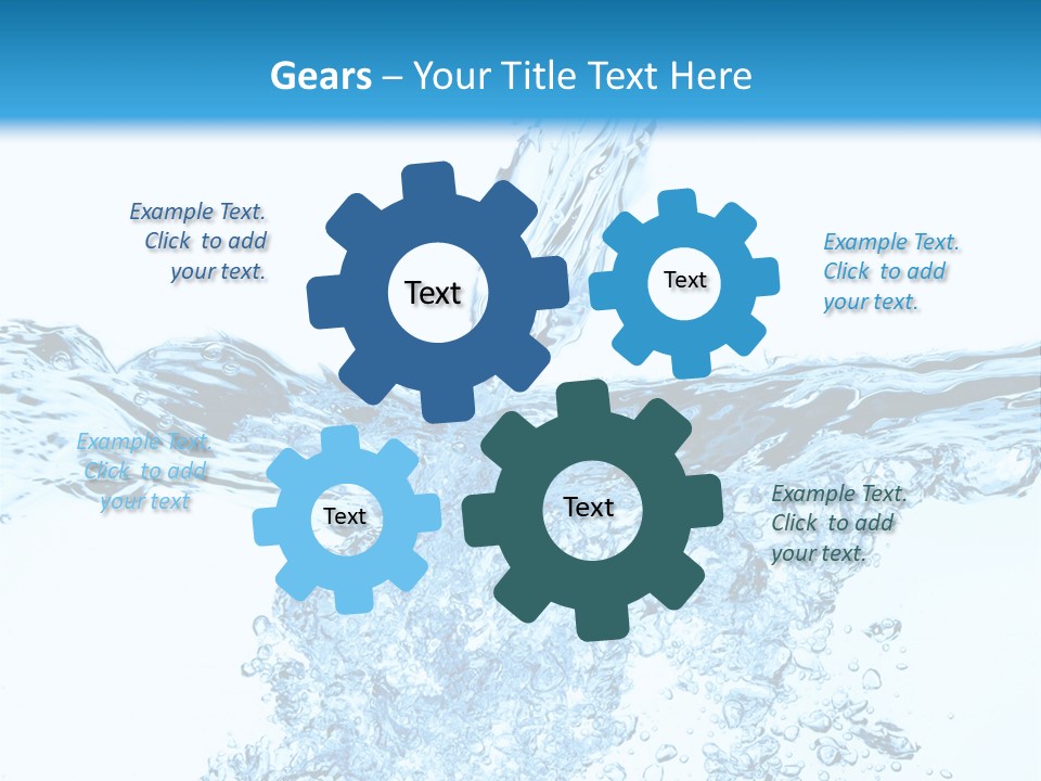 Close Up Mineral Wet PowerPoint Template