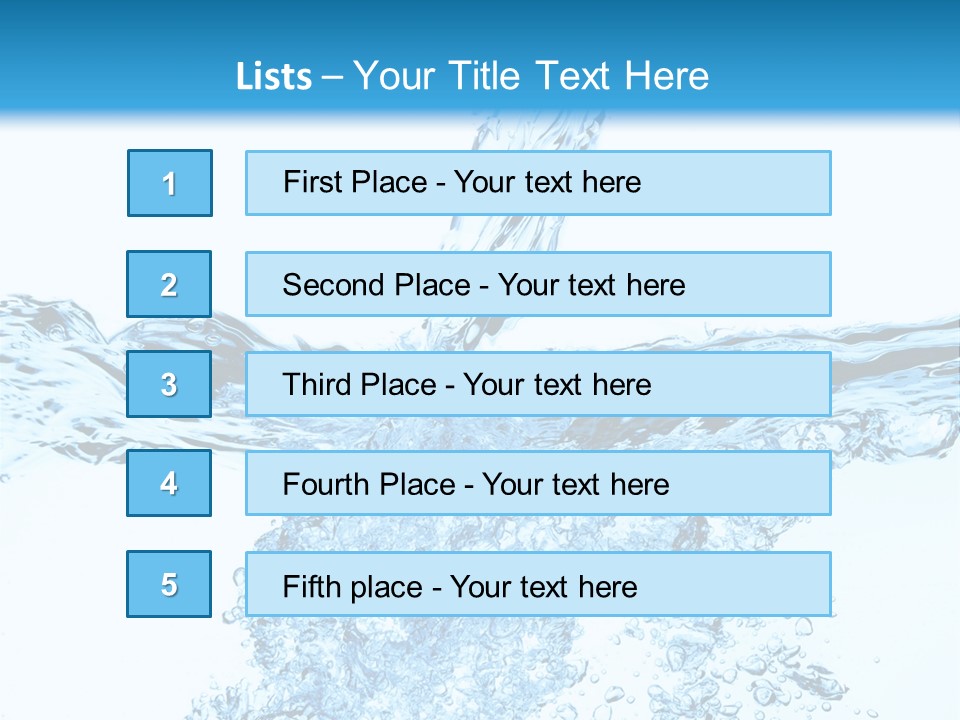 Close Up Mineral Wet PowerPoint Template