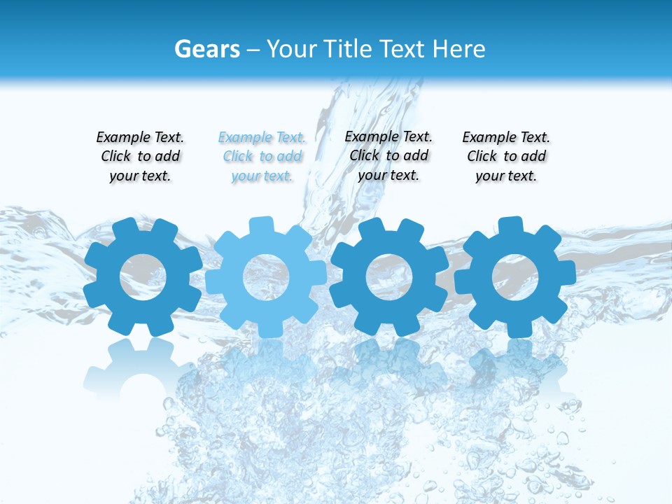 Close Up Mineral Wet PowerPoint Template