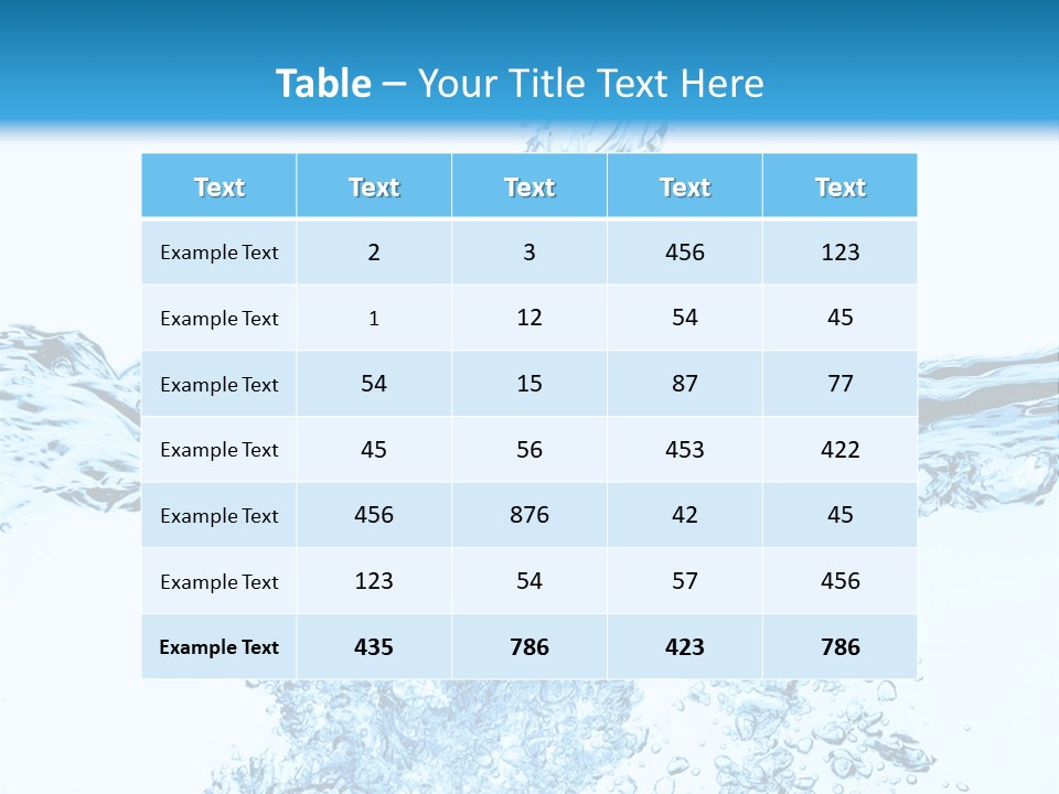 Close Up Mineral Wet PowerPoint Template