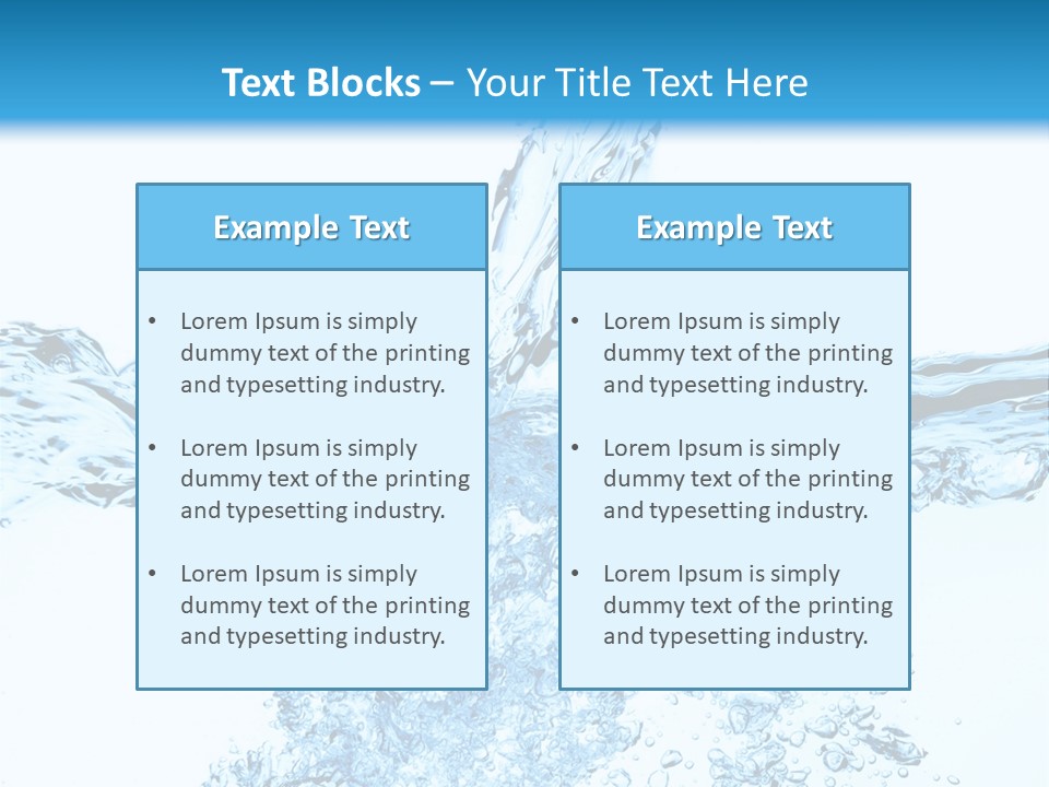 Close Up Mineral Wet PowerPoint Template