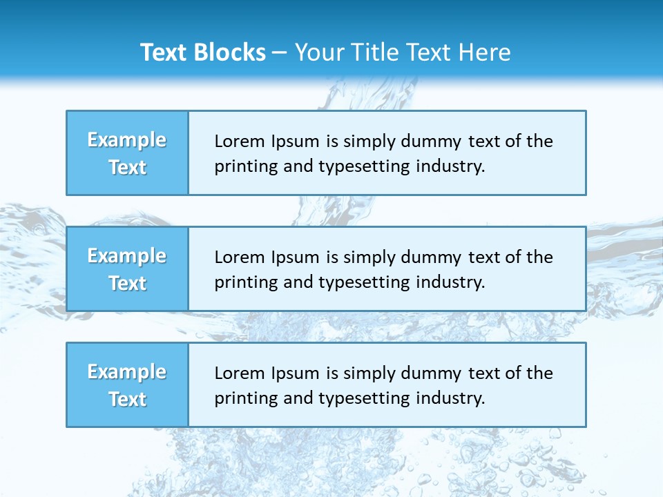 Close Up Mineral Wet PowerPoint Template