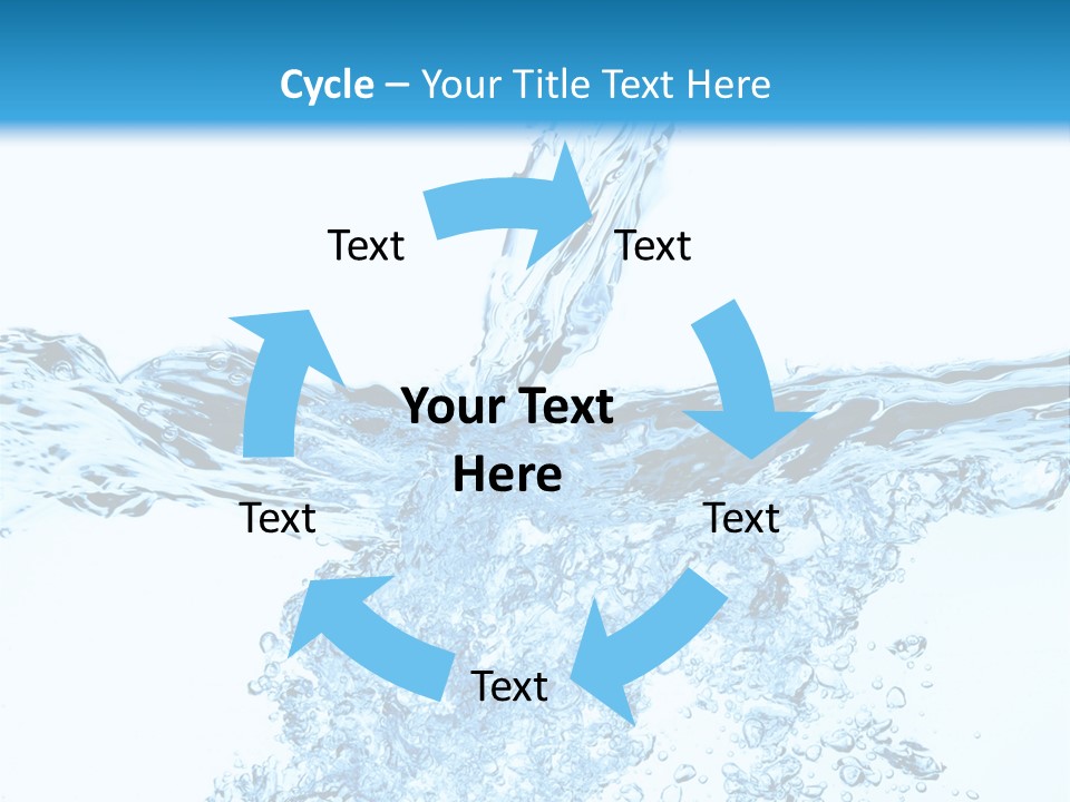 Close Up Mineral Wet PowerPoint Template