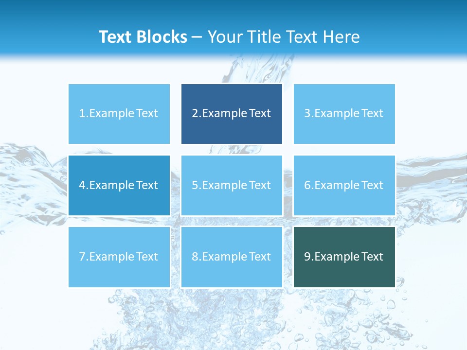 Close Up Mineral Wet PowerPoint Template