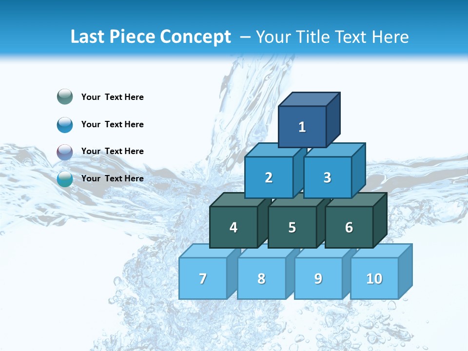 Close Up Mineral Wet PowerPoint Template