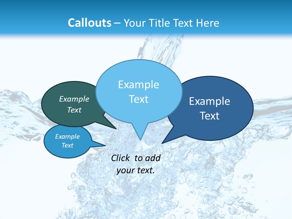 Close Up Mineral Wet PowerPoint Template