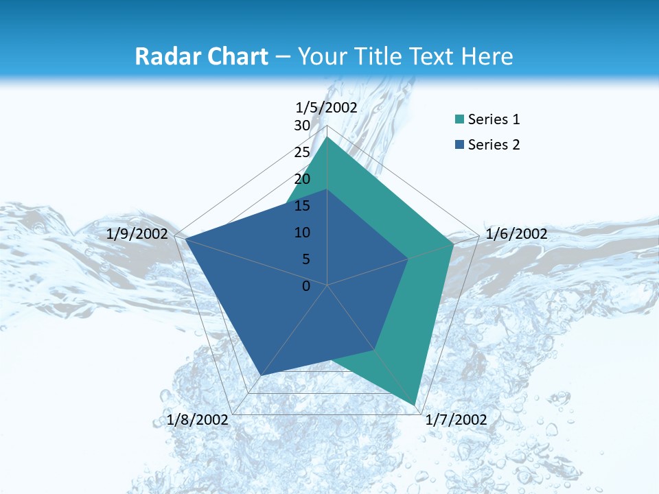 Close Up Mineral Wet PowerPoint Template