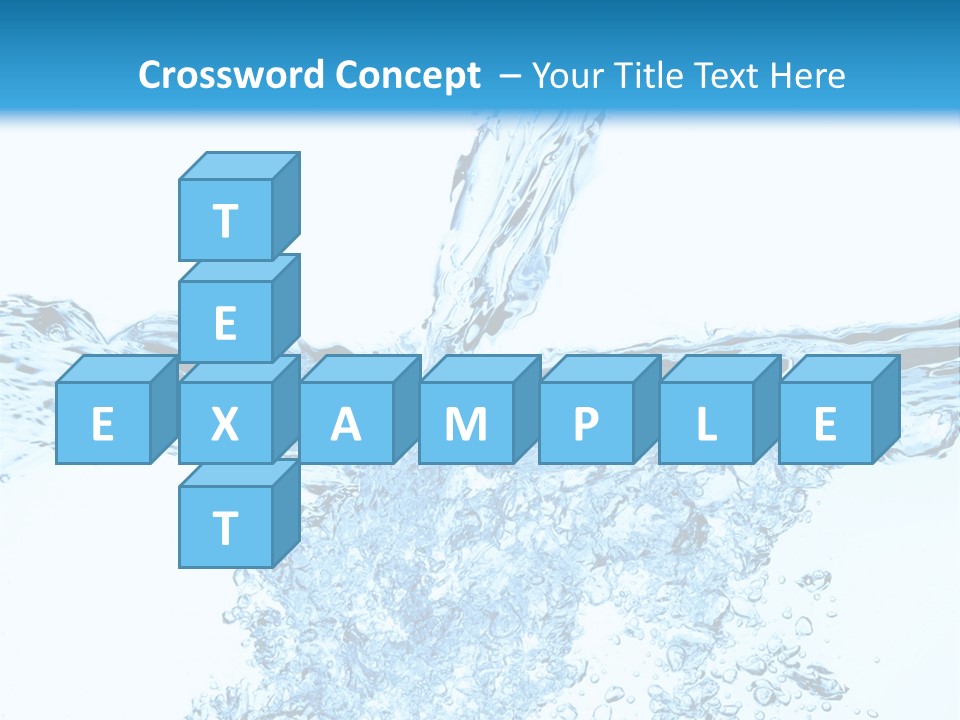 Close Up Mineral Wet PowerPoint Template