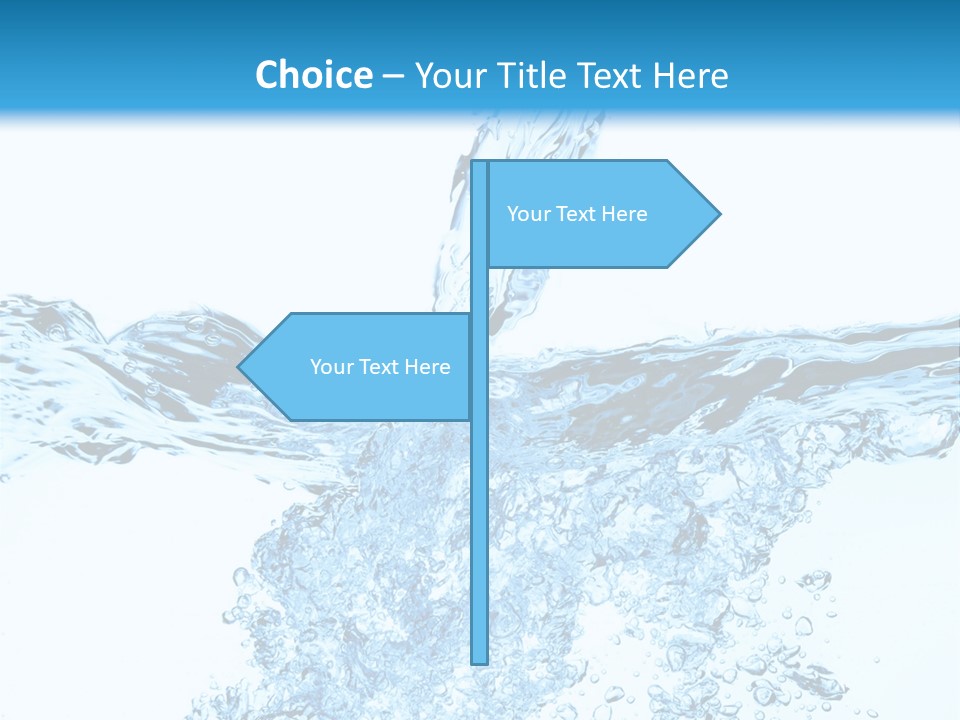 Close Up Mineral Wet PowerPoint Template