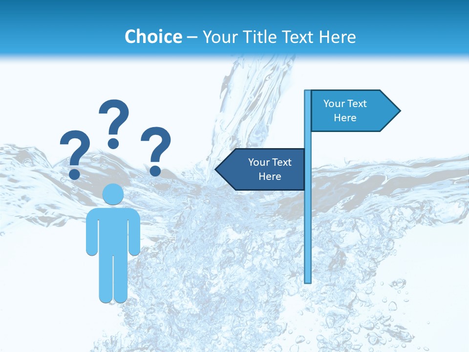 Close Up Mineral Wet PowerPoint Template