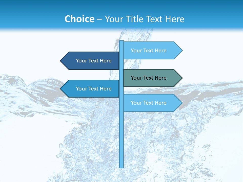 Close Up Mineral Wet PowerPoint Template