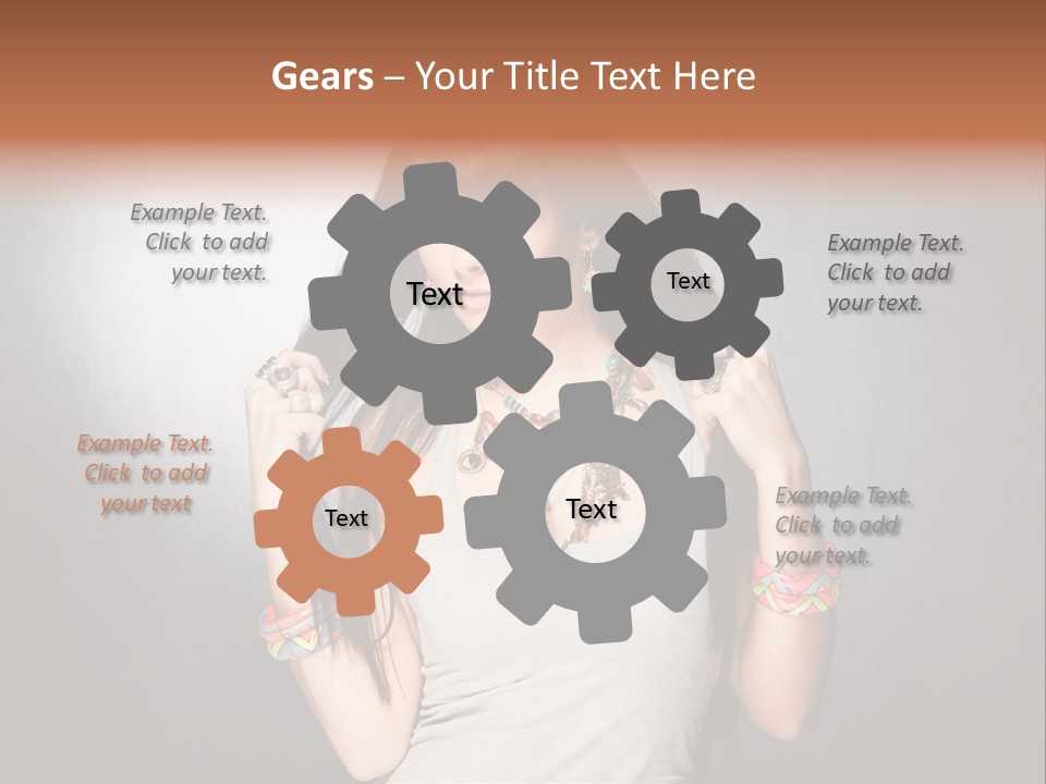 Accessories Face Cute PowerPoint Template