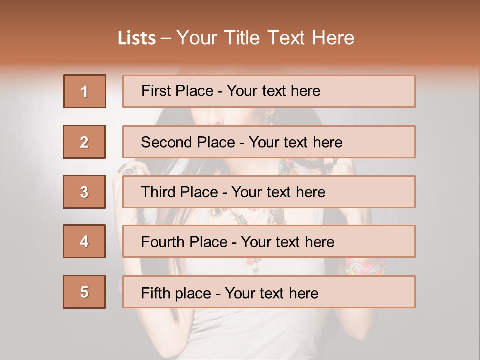 Accessories Face Cute PowerPoint Template