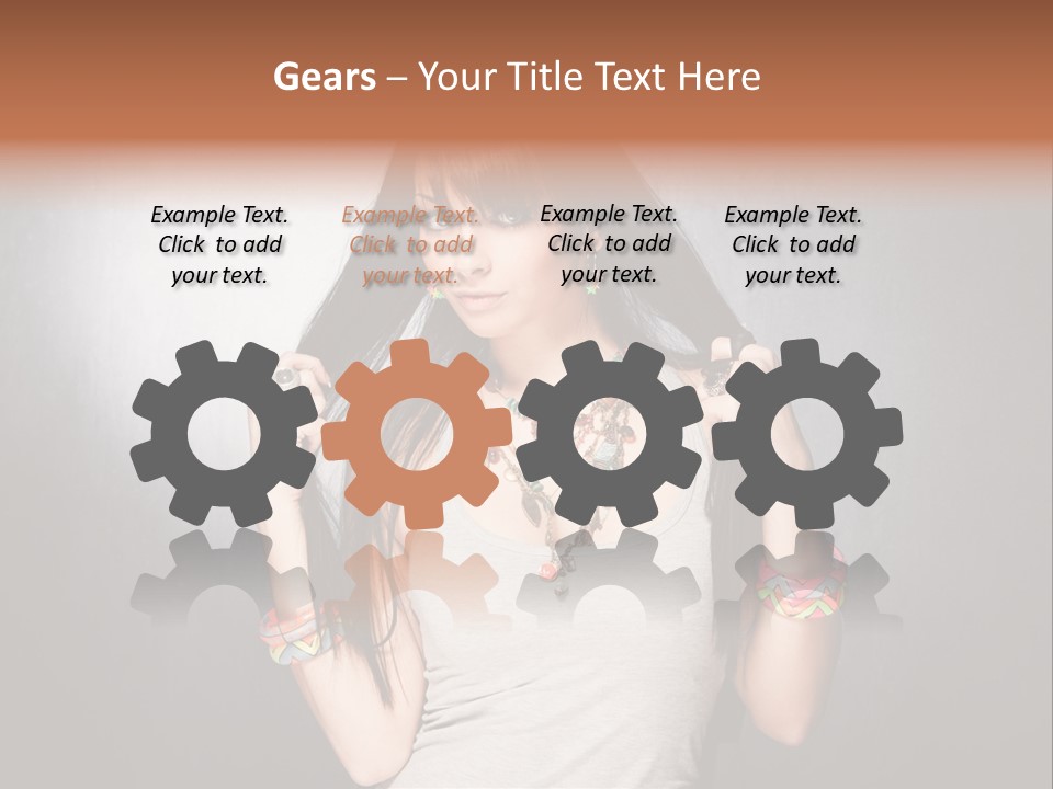 Accessories Face Cute PowerPoint Template