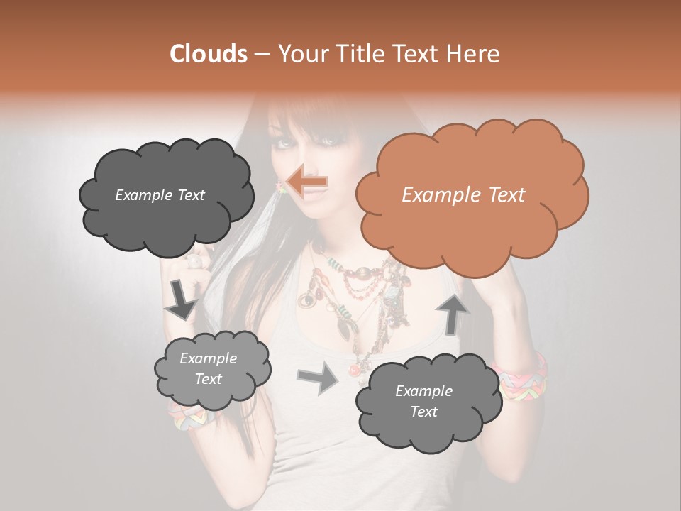 Accessories Face Cute PowerPoint Template