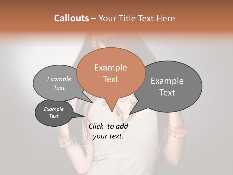 Accessories Face Cute PowerPoint Template