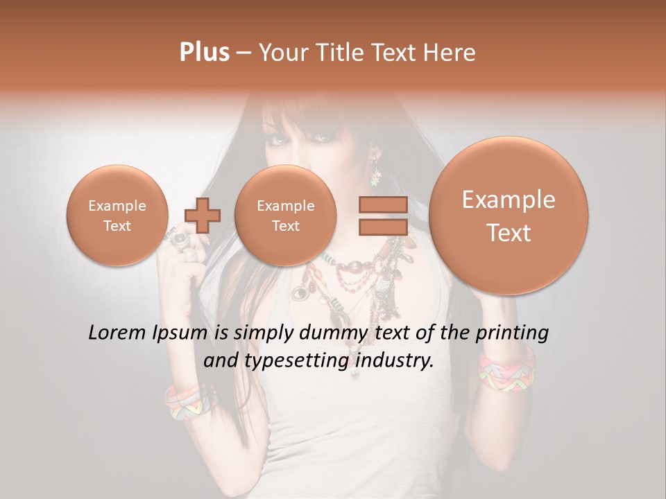 Accessories Face Cute PowerPoint Template