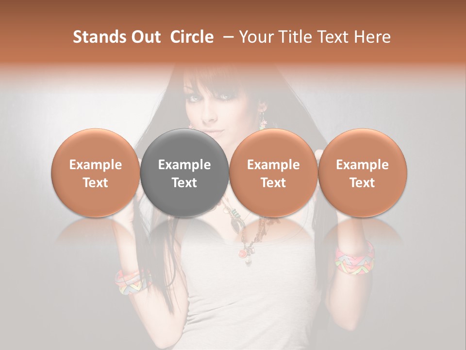 Accessories Face Cute PowerPoint Template