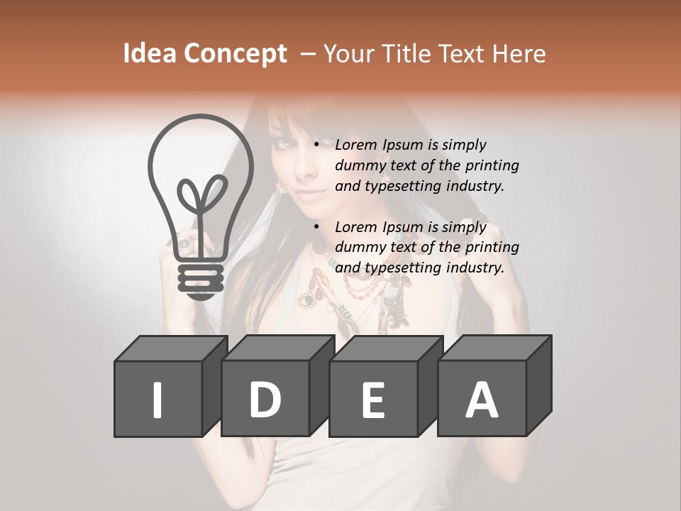 Accessories Face Cute PowerPoint Template