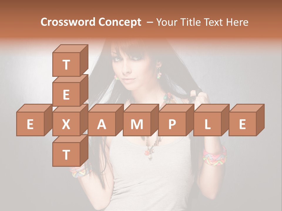 Accessories Face Cute PowerPoint Template