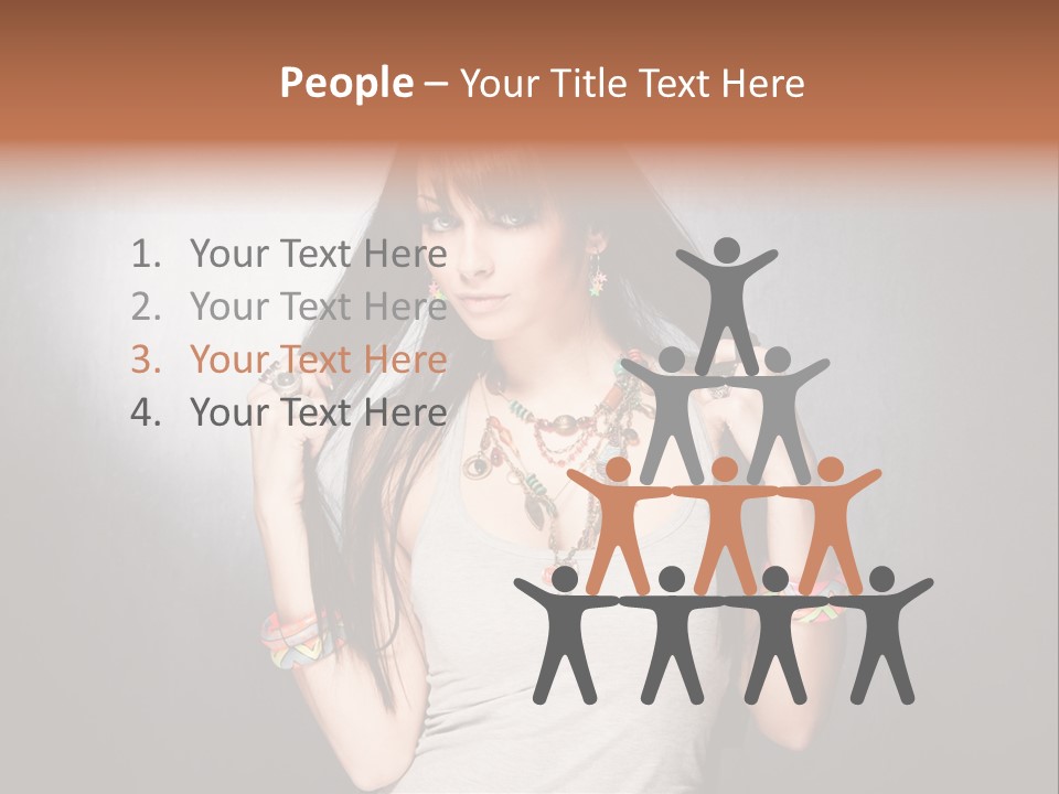 Accessories Face Cute PowerPoint Template