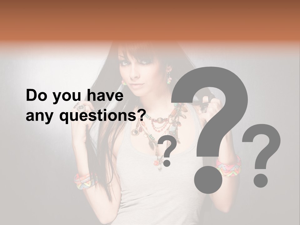 Accessories Face Cute PowerPoint Template