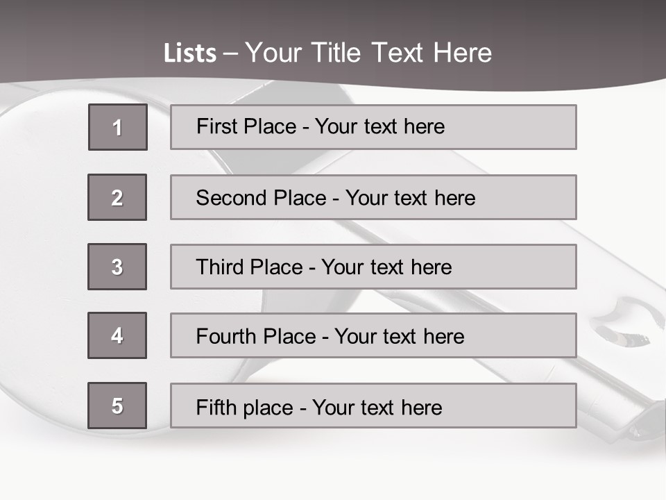 Chrome Olympic Iconic PowerPoint Template